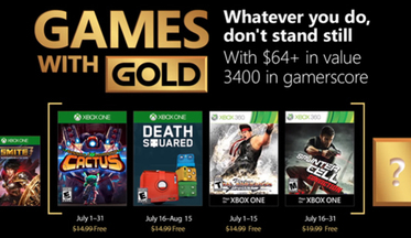 Игры для подписчиков Xbox Live Gold - июль 2018 года