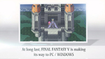 Трейлер анонса Final Fantasy 5 для PC