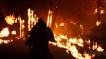 Геймплей Hellblade: Senua's Sacrifice - горящая деревня