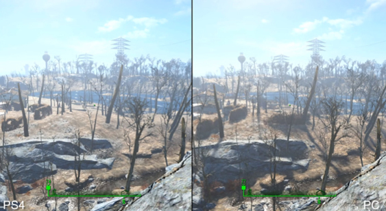 Видео Fallout 4 - сравнение графики на PC и консолях
