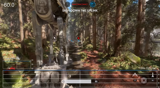 Видео Star Wars: Battlefront - тест частоты кадров на PS4