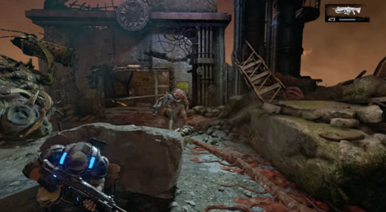 Запись демонстрации Gears of War 4 на шоу Xbox - E3 2016