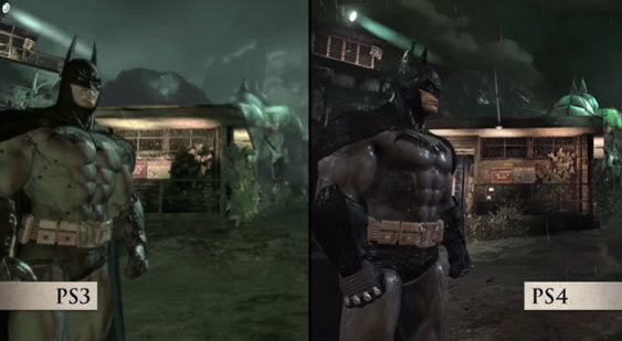 Видео Batman: Return to Arkham - сравнение графики