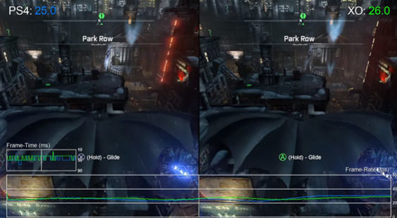 Видео Batman: Arkham City - тест производительности на PS4 и Xbox One
