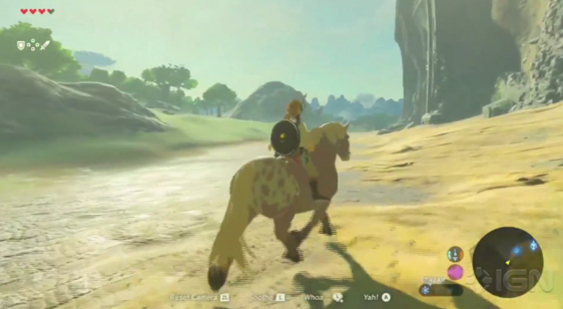 Видео The Legend of Zelda: Breath of the Wild - укрощение лошади