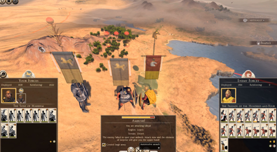 Геймплей Total War: Rome 2 - DLC Desert Kingdoms